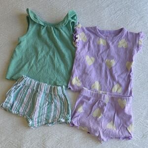 Set Of 2 Cat & Jack Outfits 0-3 Months